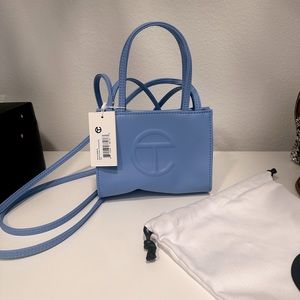 TELFAR Small Cerulean shopping bag